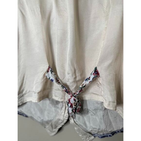 Vintage Patchwork Lace Vest M Cottagecore Boho Phoebe Grunge Artsy Button USA - Picture 6 of 9